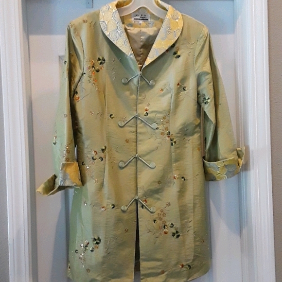NWOT Vintage Silk Jacket - Picture 1 of 5